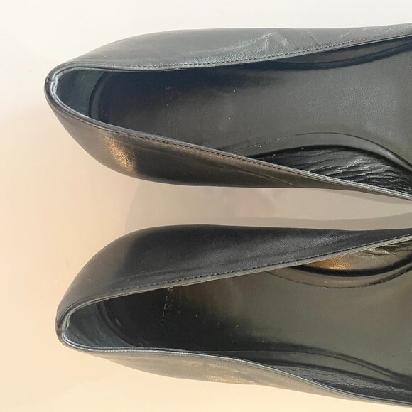 Versace Black Leather Palazzo Flats with Gold Medusa Emblem 40 EU 9 US - Picture 10 of 10